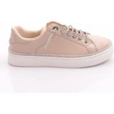 Dgn 2475 Kadin Taş Ip Bağcikli Sneaker Ayakkabi - Ekru - Bej