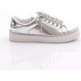 DGN 2475 Kadin Taş Ip Bağcikli Sneaker Ayakkabi - Gümüş Ayna