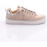Dgn 2477 Kadın Taş Ip Desenli Sneaker Ayakkabi - Bej