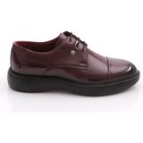 Dgn 2570916 Erkek Klasik Ayakkabı - Bordo Rugan
