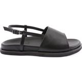 DGN 3015-23Y Kadin Kalin Bantli Sandalet - Siyah