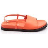 DGN 3015 Oranj Kadın Kalın Bantlı Sandalet