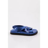Dgn 3040 Kadin Çapraz Bantli Sandalet - Saks