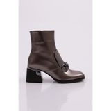 DGN 31002 Kadin Topuklu Bot - Platin