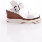 Dgn 400-24170 Kadin Mega Kalin Taban Sandalet - Beyaz