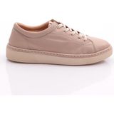 Dgn 455 Kadin Düz Taban Bağcikli Sneaker Ayakkabi - Vizon