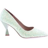 DGN 555-2175 Kadin Alçak Topuk Stiletto - Yeşil - Yeşil