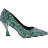 DGN 555-2175 Kadin Alçak Topuk Stiletto - Yeşil