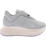 DGN 601-23Y Kadin Kalin Taban Lastik Bağcikli Sneakers Ayakkabi - Mint Yeşili