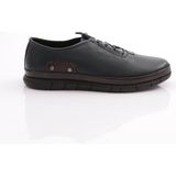 Dgn 6022 Erkek Lastik Bağcikli Sneaker Ayakkabi - Lacivert - Kahve