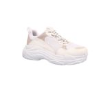 Dgn 61125 Kalın Taban Sneakers Kadın Spor Ayakkabı Pudra