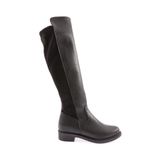 DGN 615-22K Siyah Kadın Fermuarlı Knee High Çizme