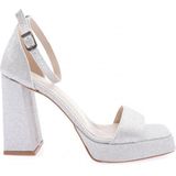 DGN 666-2164-23Y Kadin Platform Yüksek Topuk Sandalet - Gümüş