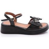 Dgn 7003 Kadin Fiyonk Detayli Sandalet - Siyah