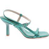 DGN 703-2164-23Y Kadin Kare Burun Topuklu Sandalet - Lime