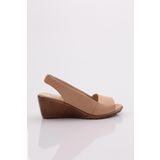 DGN 7119-22Y Kahve Kadın Dolgu Taban Sandalet