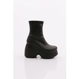 Dgn Bt30 Kadin Kalin Taban Platform Topuklu Bot