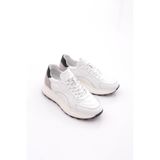 DGN Erkek Sneaker Spor Ayakkabı, Beyaz, 44 Numara