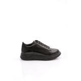 DGN Erkek Sneaker Spor Ayakkabı, Siyah Rugan, 40 Numara, 20032-17