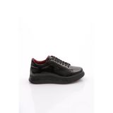 DGN Erkek Sneaker Spor Ayakkabı, Siyah Rugan, 45 Numara