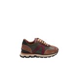 DGN Erkek Sneaker Spor Ayakkabı, Taba Süet Haki Bordo, 44 Numara