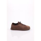DGN Erkek Sneaker Spor Ayakkabı, Vizon Nubuk Kahve, 40 Numara
