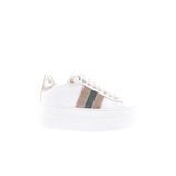 DGN ES865-23Y Beyaz Kalın Silver Taşlı Kadın Sneakers Ayakkabı