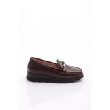 DGN Kadın Bordo Rugan Loafer, 39 Numara