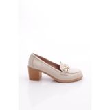 DGN Kadın Ekru Loafer Ayakkabı, 40 Numara, 8800004429874