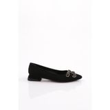 DGN Kadın Günlük Babet, Siyah Velvet, 37 Numara 8800002845133