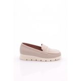 DGN Kadın Günlük Loafer Ayakkabı, Ekru, 38 Numara, 415383