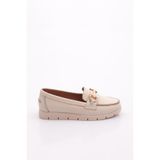 DGN, Kadın, Günlük Loafer, Bej Floater, 37 Numara