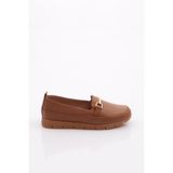 DGN, Kadın, Günlük Loafer, Taba Floater, 37 Numara