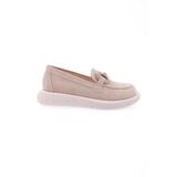 DGN Kadın Loafer Ayakkabı, Bej Süet, 39 Numara 8800002517061