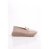 DGN Kadın Loafer Ayakkabı, Ekru, 38 Numara, 459-1567