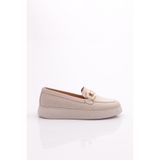 DGN Kadın Loafer Ayakkabı, Ekru, 40 Numara, 422-1567