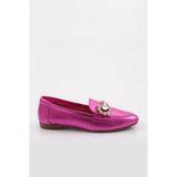 DGN Kadın Loafer Ayakkabı, Pembe Simli, 36 Numara