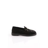 DGN Kadın Loafer Ayakkabı, Siyah Süet, 37 Numara, 3821-730
