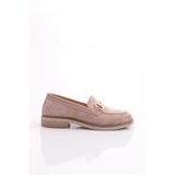 DGN Kadın Loafer Günlük Ayakkabı, Bej Süet, 39, 246-1567
