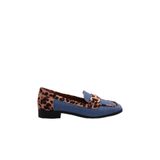 DGN Kadın Loafer Günlük Ayakkabı, Kot Leopar, 39 Numara