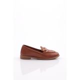 DGN Kadın Loafer Günlük Ayakkabı, Koyu Taba, 39 Numara, 1853-2109