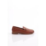 DGN Kadın Loafer Günlük Ayakkabı, Koyu Taba, 40 Numara, 1850-2109