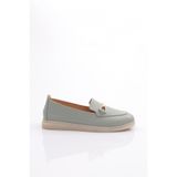 DGN Kadın Loafer Günlük Ayakkabı, Mint Yeşili, 38 Numara