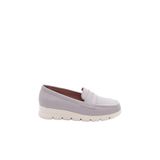 DGN Kadın Loafer Günlük Ayakkabı, Silver Gri, 40 Numara