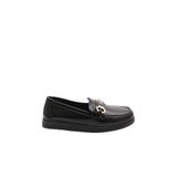 DGN Kadın Loafer Günlük Ayakkabı, Siyah Rugan, 39 Numara, 8800004029395