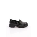 DGN Kadın Loafer Günlük Ayakkabı, Siyah Rugan, 40 Numara, 2854-730