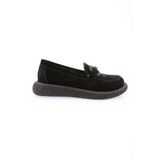 DGN Kadın Loafer Günlük Ayakkabı, Siyah Süet, 38 Numara 8800002517108