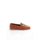 DGN Kadın Loafer Günlük Ayakkabı, Taba Süet, 37 Numara, 3652-730