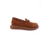 DGN Kadın Loafer Günlük Ayakkabı, Taba Süet, 39 8800002517160