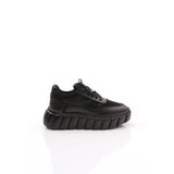 DGN Kadın Sneaker, Platform Topuklu, Siyah Siyah, 37 Numara